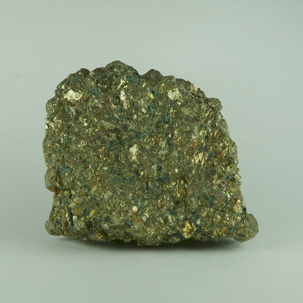 pyrite with bornite (peacock ore) specimens