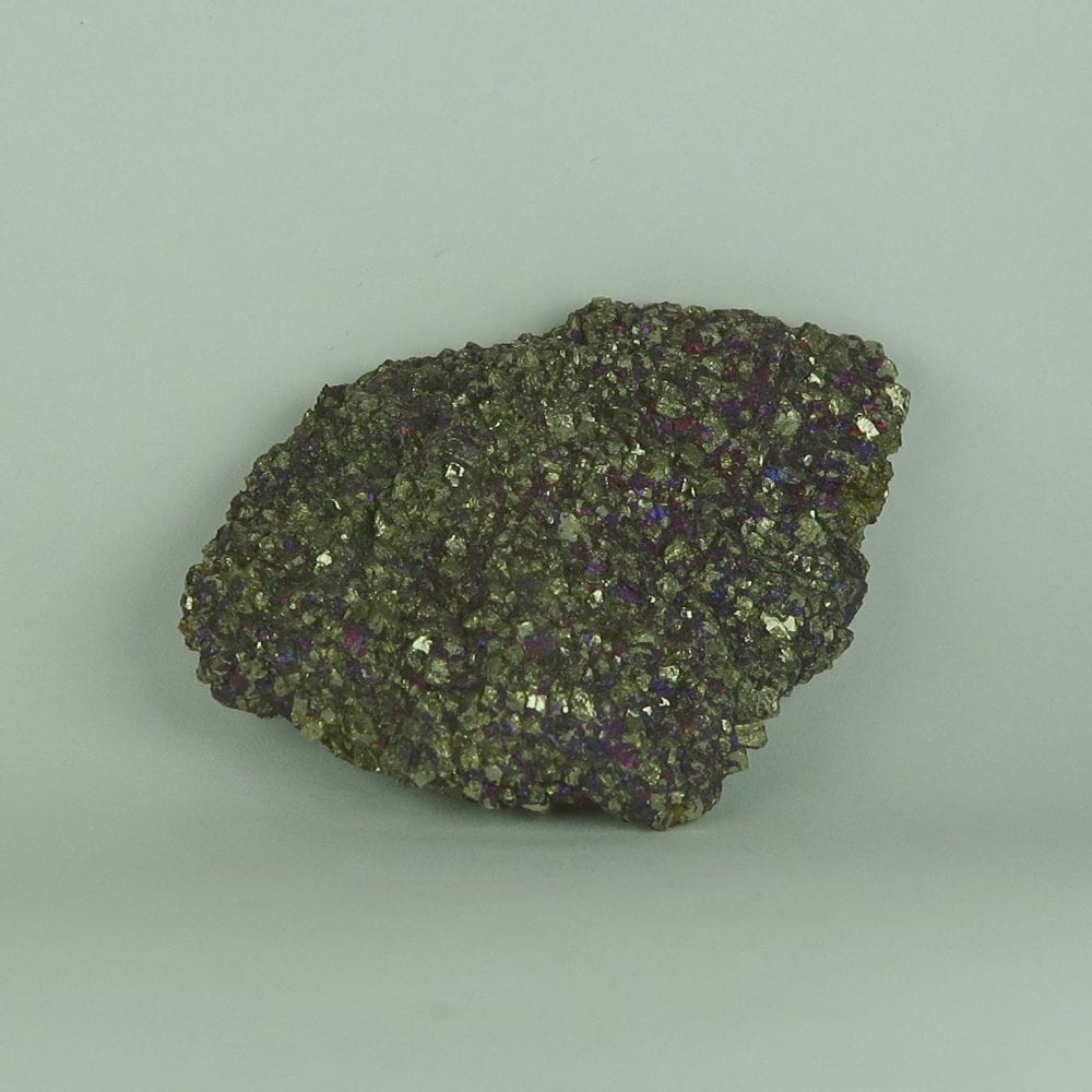 pyrite with bornite (peacock ore) specimens