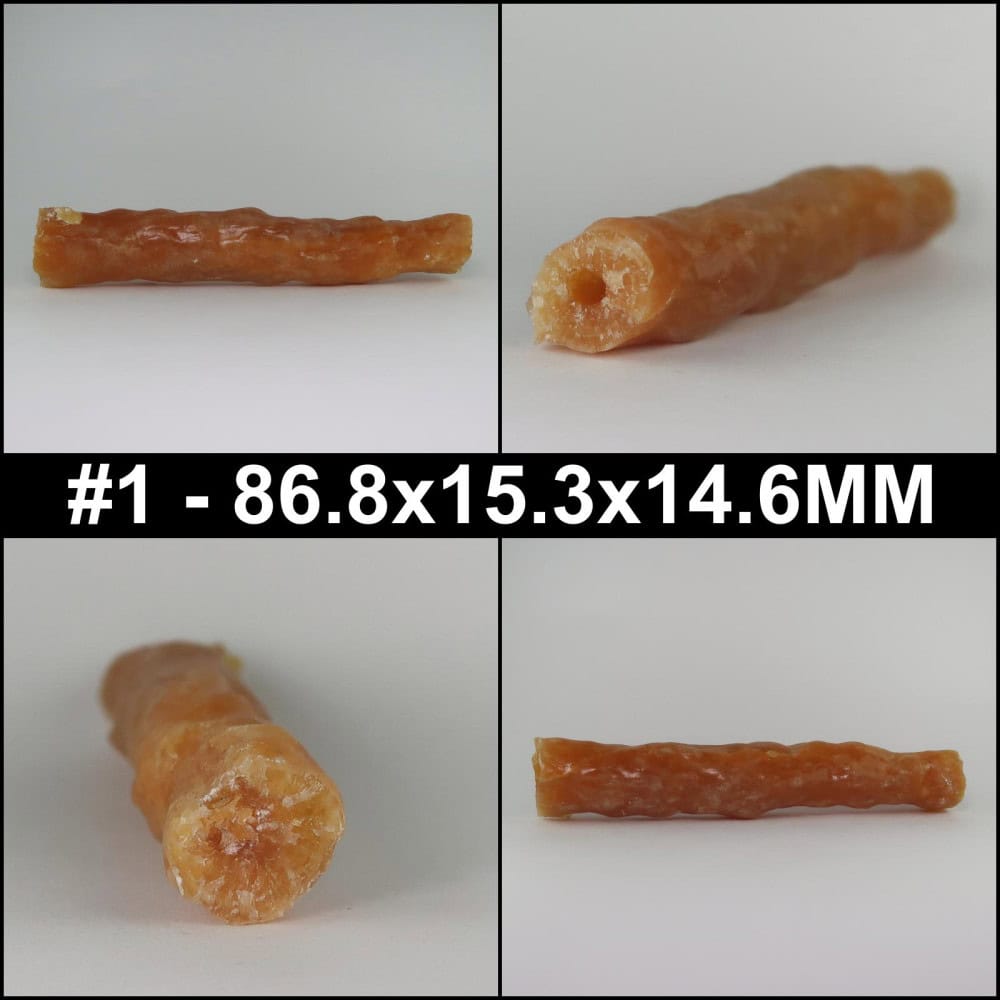 calcite stalactite from coombefield quarry, dorset