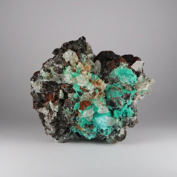 andradite garnet and chrysocolla from kharan, pakistan