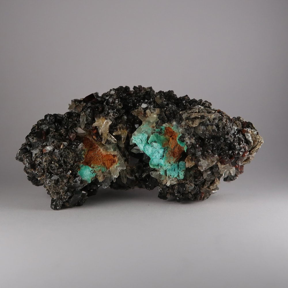 andradite garnet and chrysocolla from kharan, pakistan