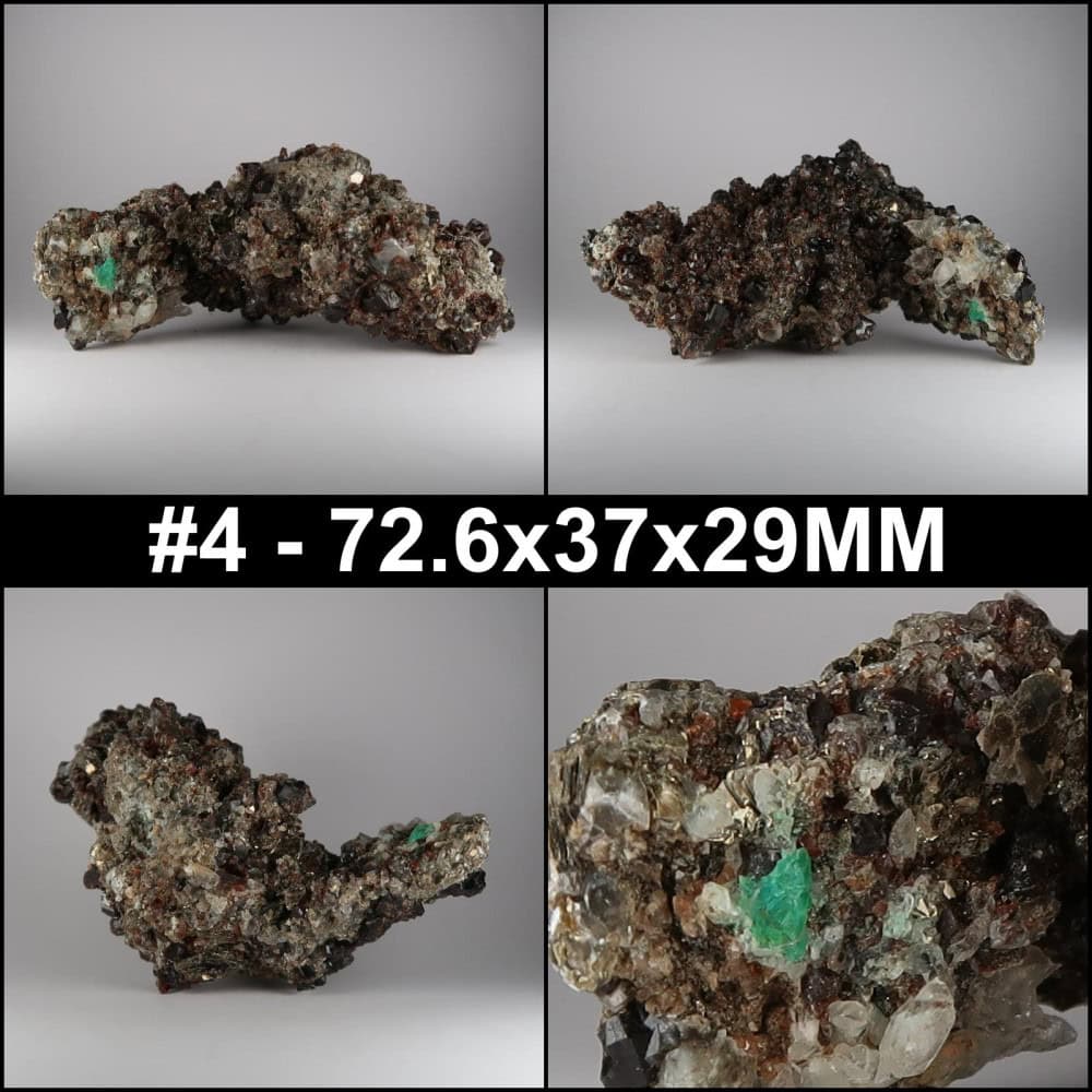 andradite garnet and chrysocolla from kharan, pakistan