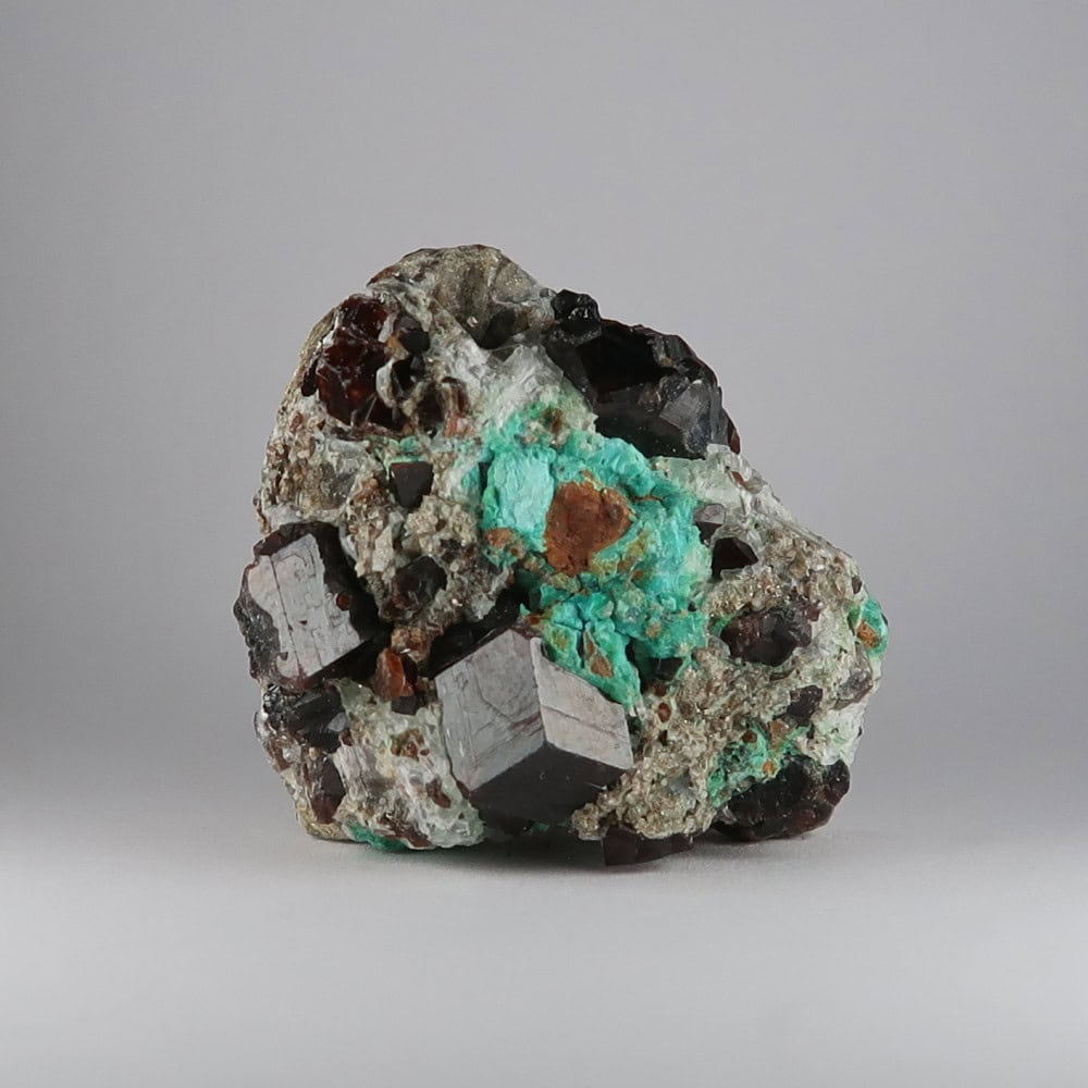 andradite garnet and chrysocolla from kharan, pakistan