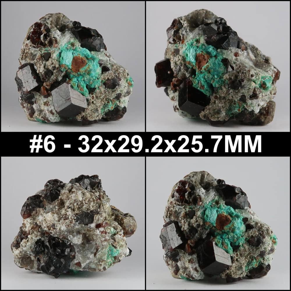 andradite garnet and chrysocolla from kharan, pakistan