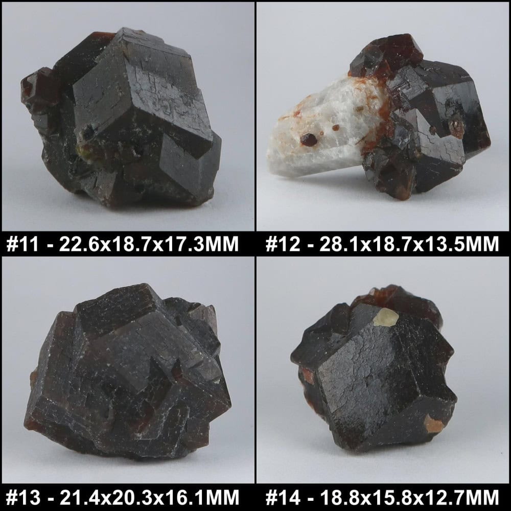 andradite garnet crystals from kharan, pakistan collage 11 14