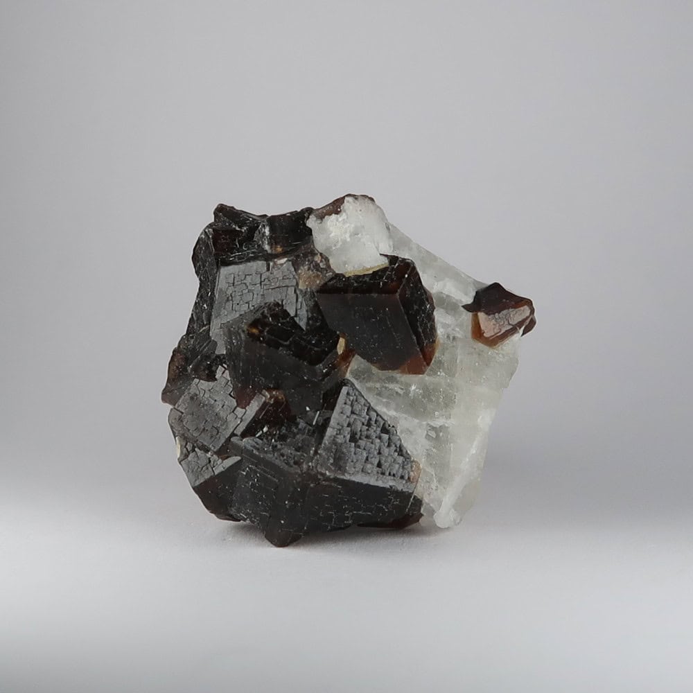 andradite garnet on feldspar from kharan, pakistan