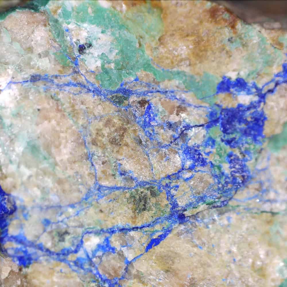 azurite from monsant mines, spain