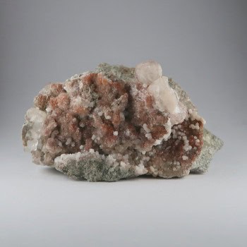 Calcite and Analcime specimens from Croft Quarry, Croft, Blaby, Leicestershire, UK