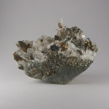 chalcopyrite and quartz from huarón mining district, peru