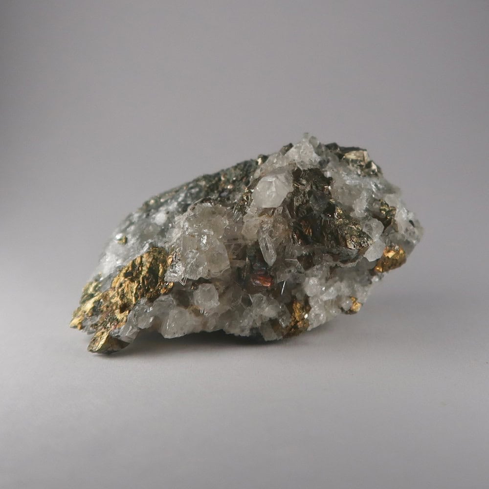 chalcopyrite and quartz from huarón mining district, peru