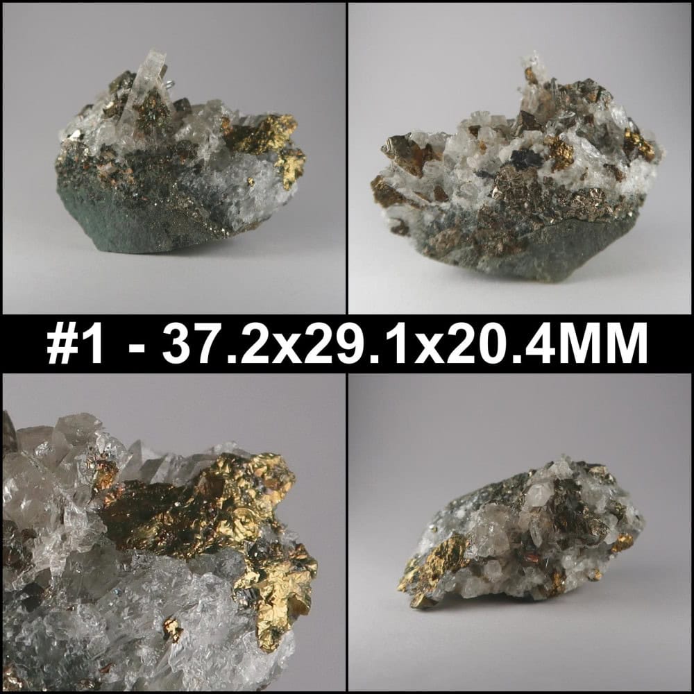 chalcopyrite and quartz from huarón mining district, peru