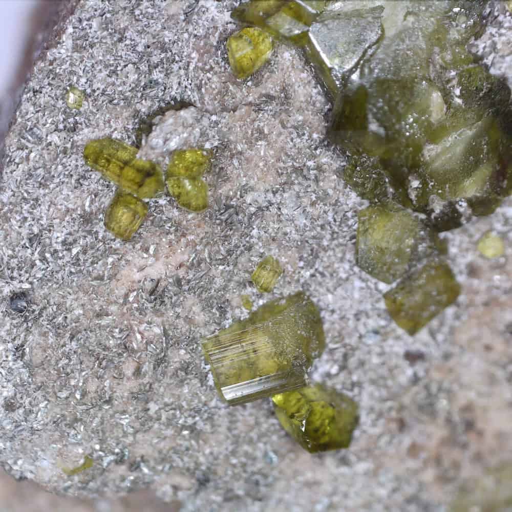 epidote and albite from viù valley, italy