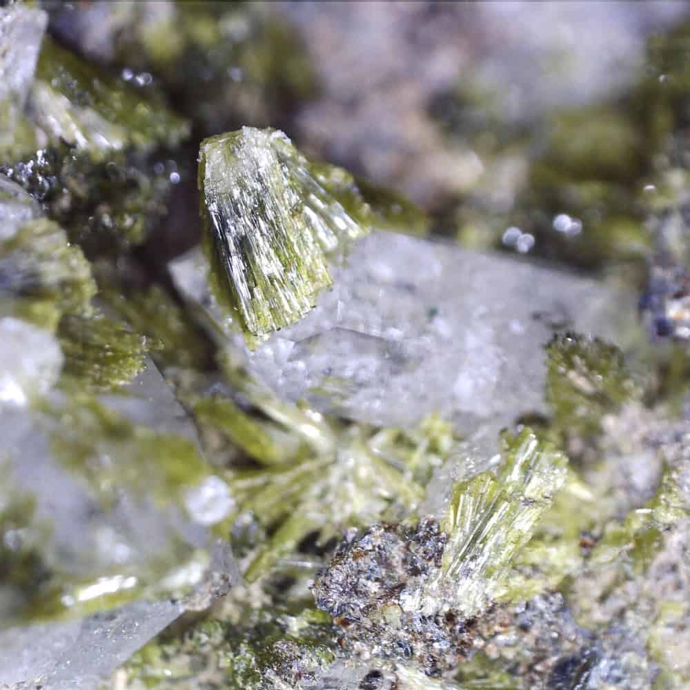 epidote from los serranos quarry, spain