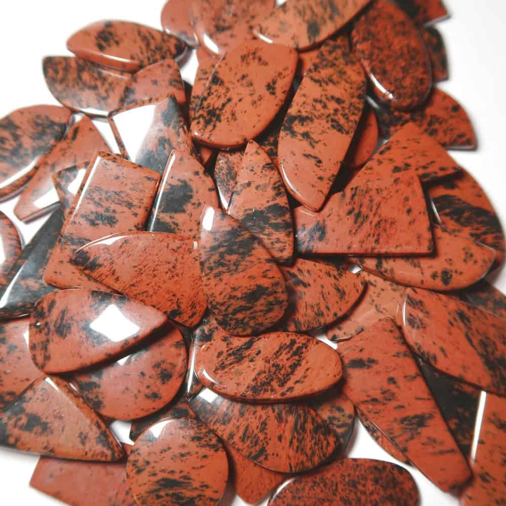 obsidian cabochons (mahogany) (freeforms and parcels)