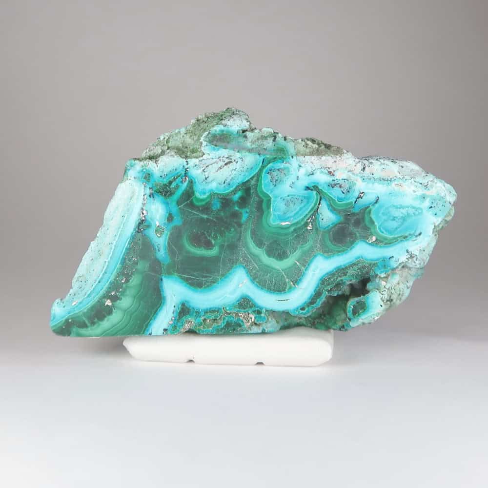 malachite and chrysocolla polished slices 2