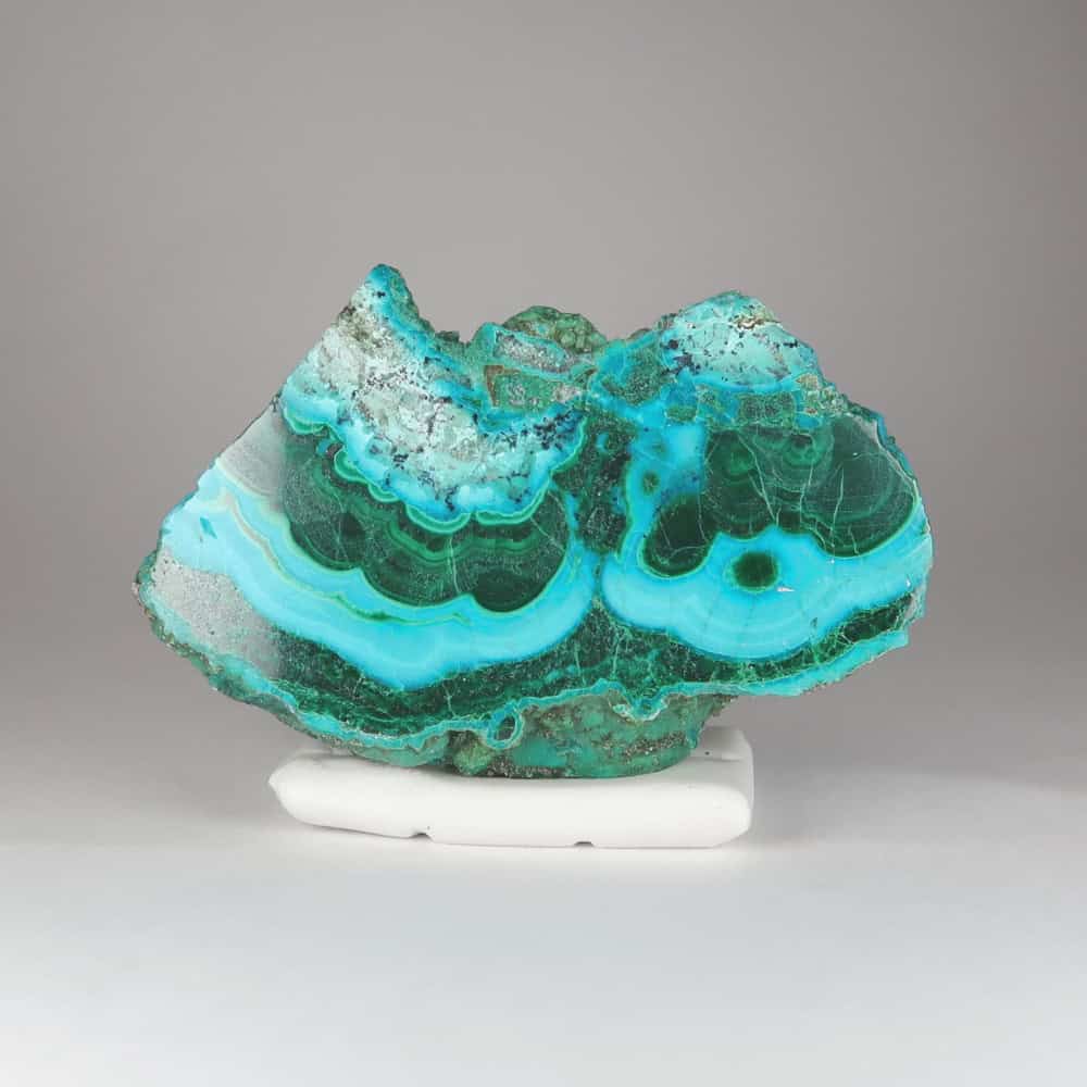 malachite and chrysocolla polished slices 3