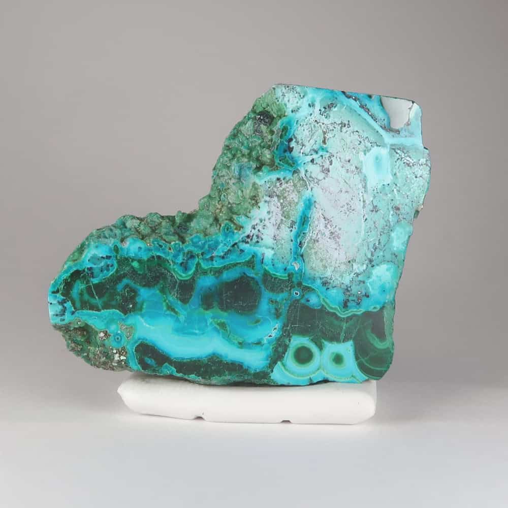 malachite and chrysocolla polished slices 4