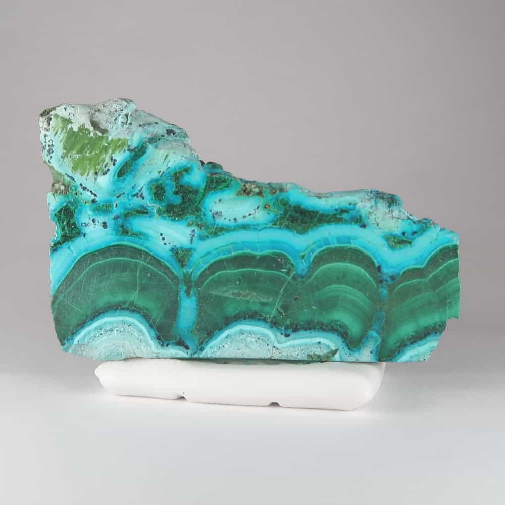 malachite and chrysocolla polished slices 5