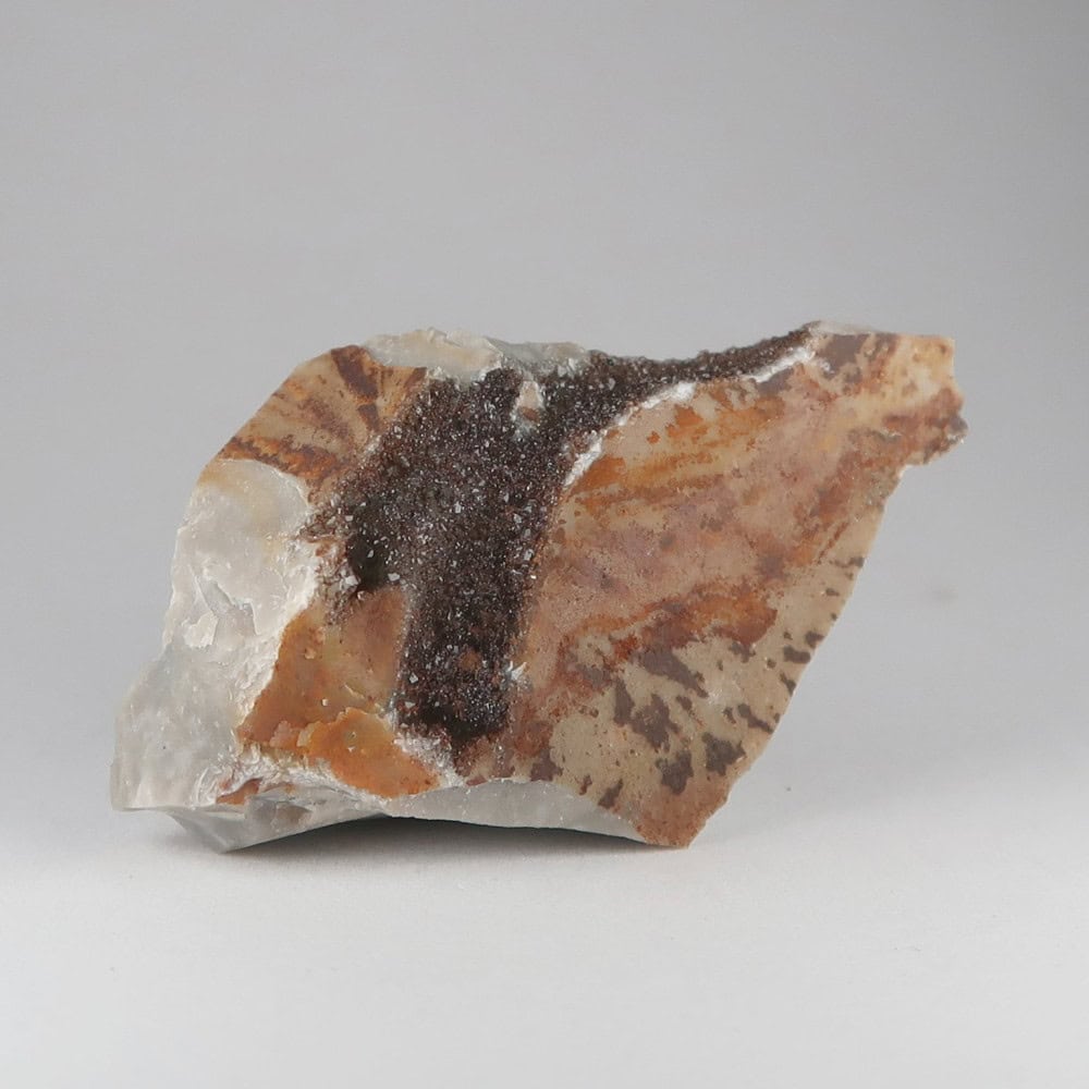 quartz and siderite from castle acre quarry, norfolk