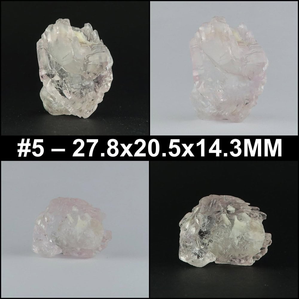 quartz (rose) from regal mine, brazil