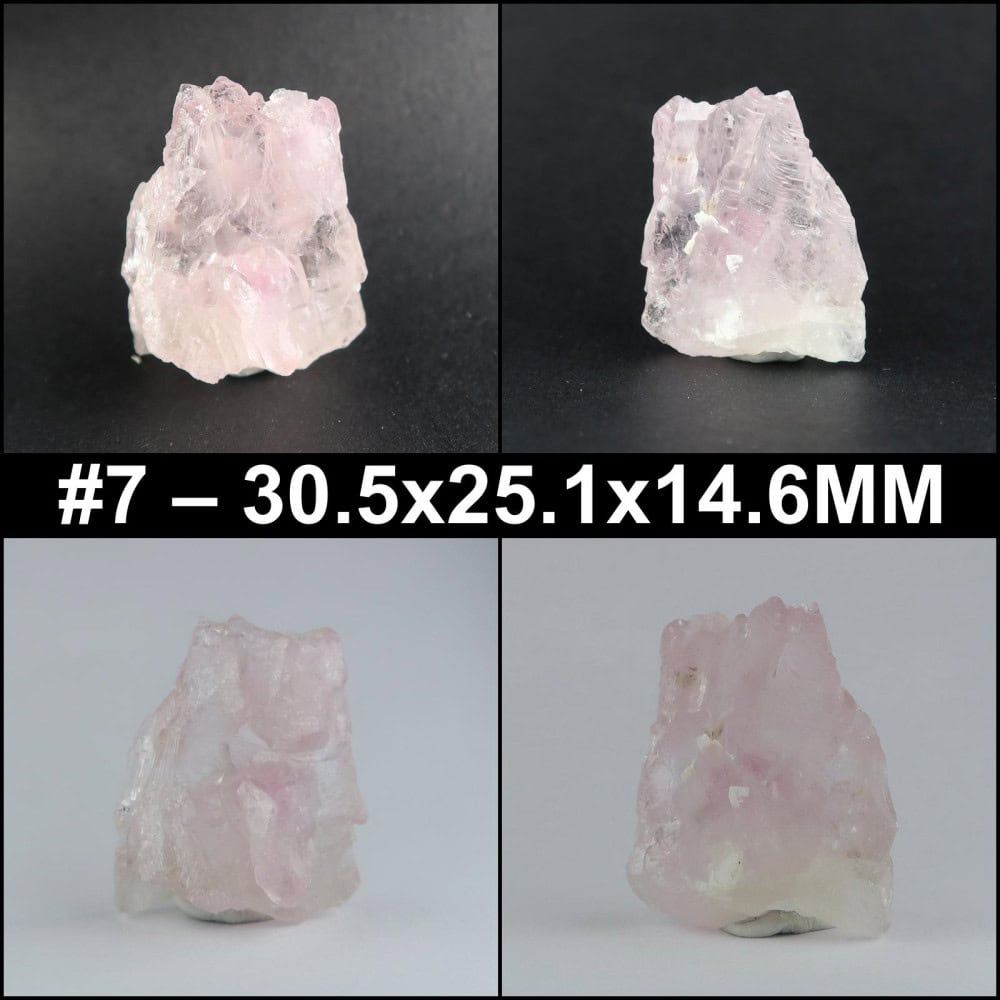 quartz (rose) from regal mine, brazil