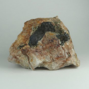 scorodite and wolframite from drakelands mine, devon