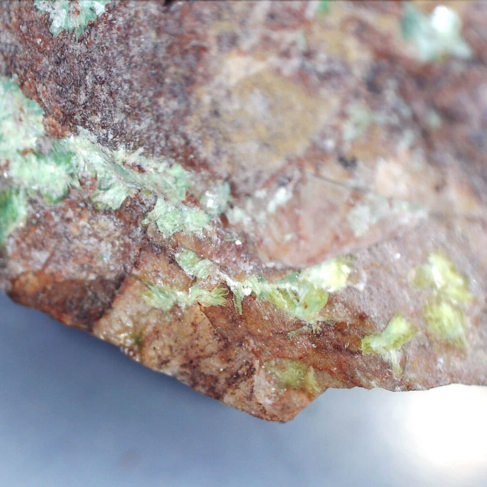 zeunerite from schmiedestollen dump, germany