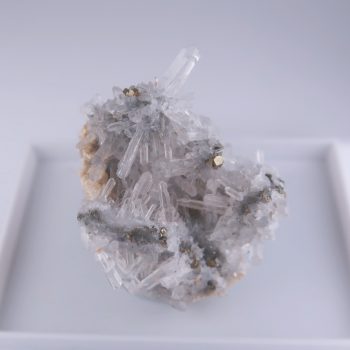 pyrite and quartz from huarón mining district, peru