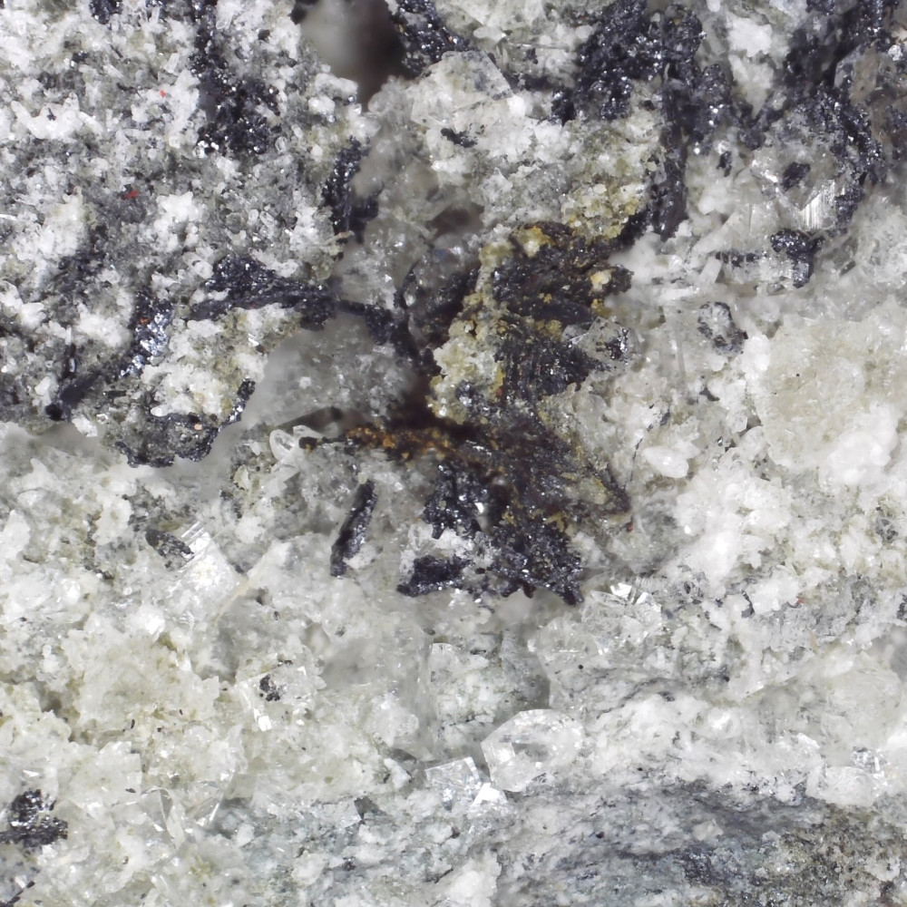 calcite, chabazite, and hematite from coatsgate quarry, uk