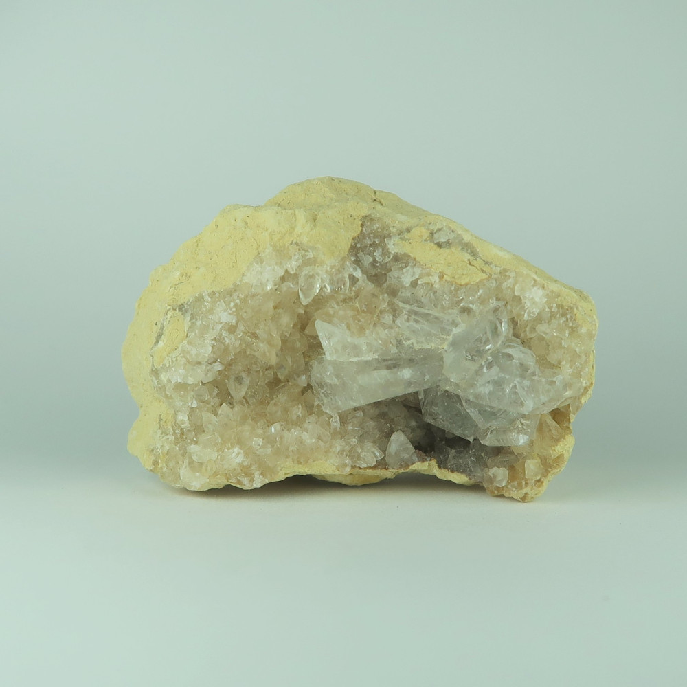 calcite and selenite specimens from jebel saghro, morocco