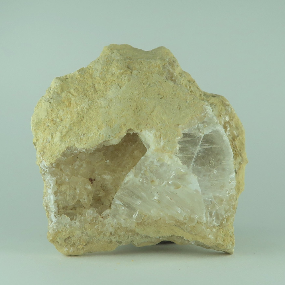 calcite and selenite specimens from jebel saghro, morocco