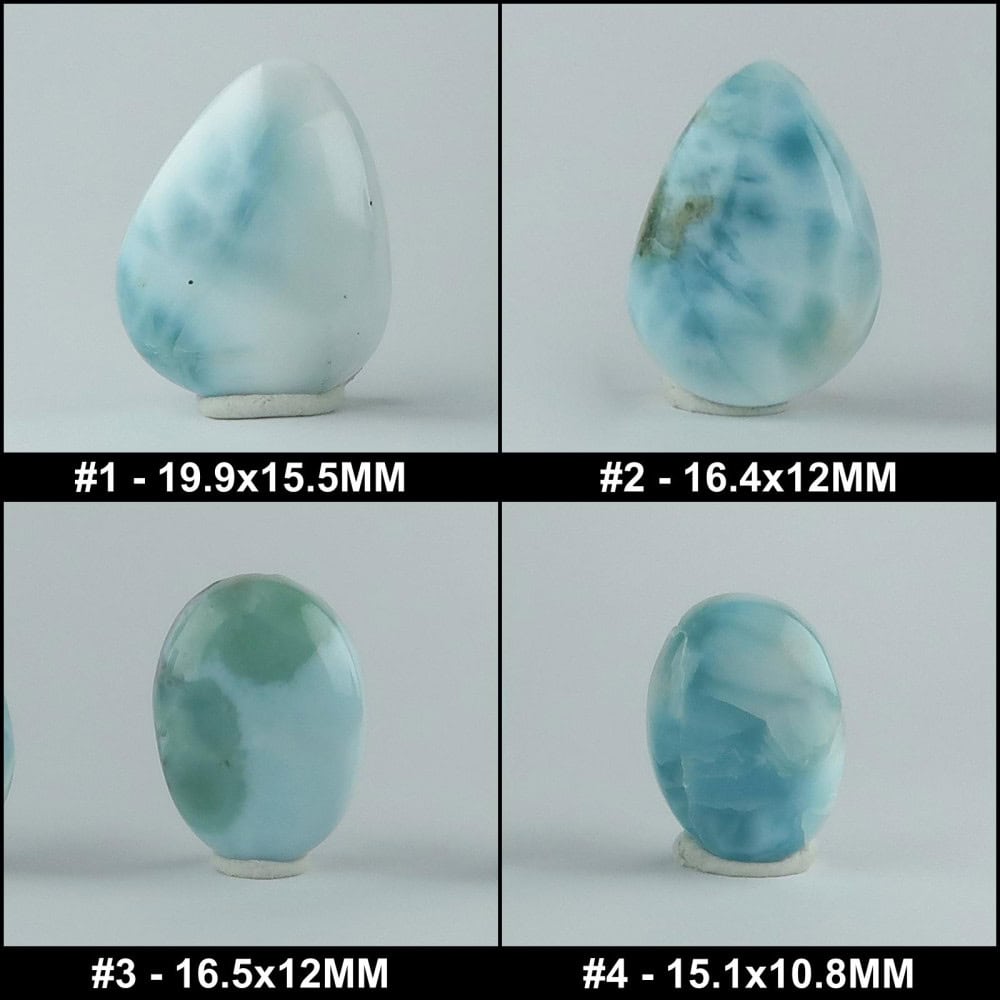 larimar cabochons (freeform)