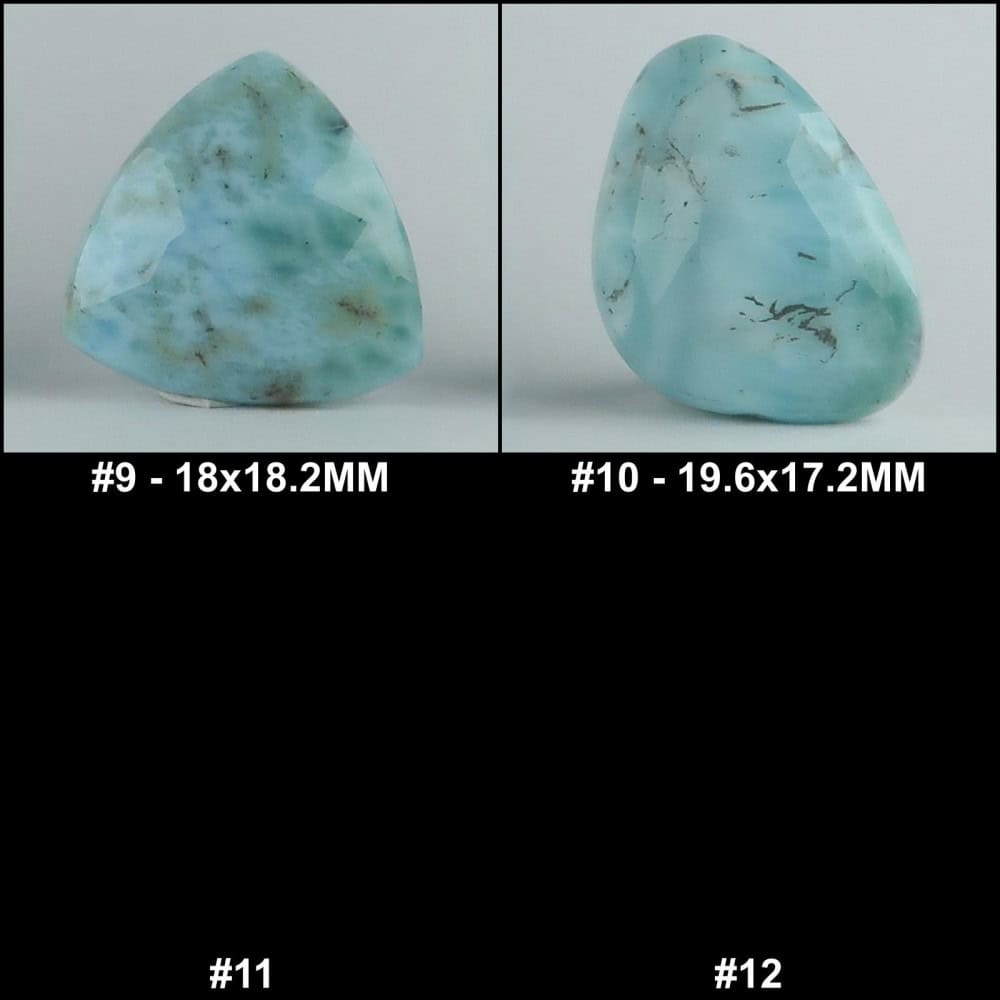 larimar cabochons (freeform)