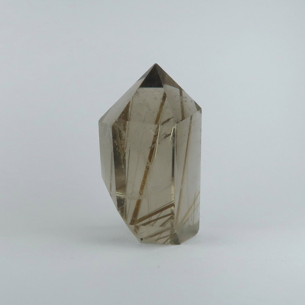 quartz obelisks (rutilated/smoky)