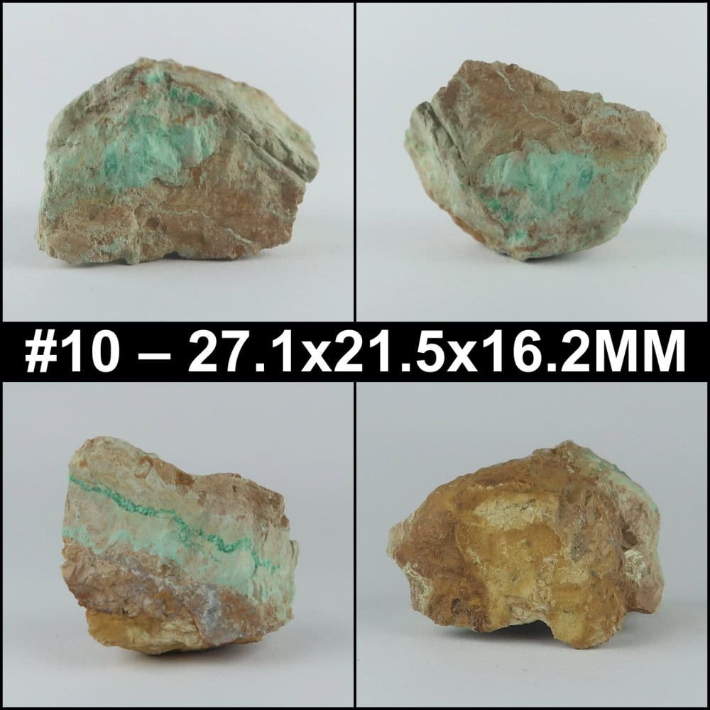 variscite from palazuelo de las cuevas, san vicente de la cabeza, zamora, castile and leon, spain collage 10