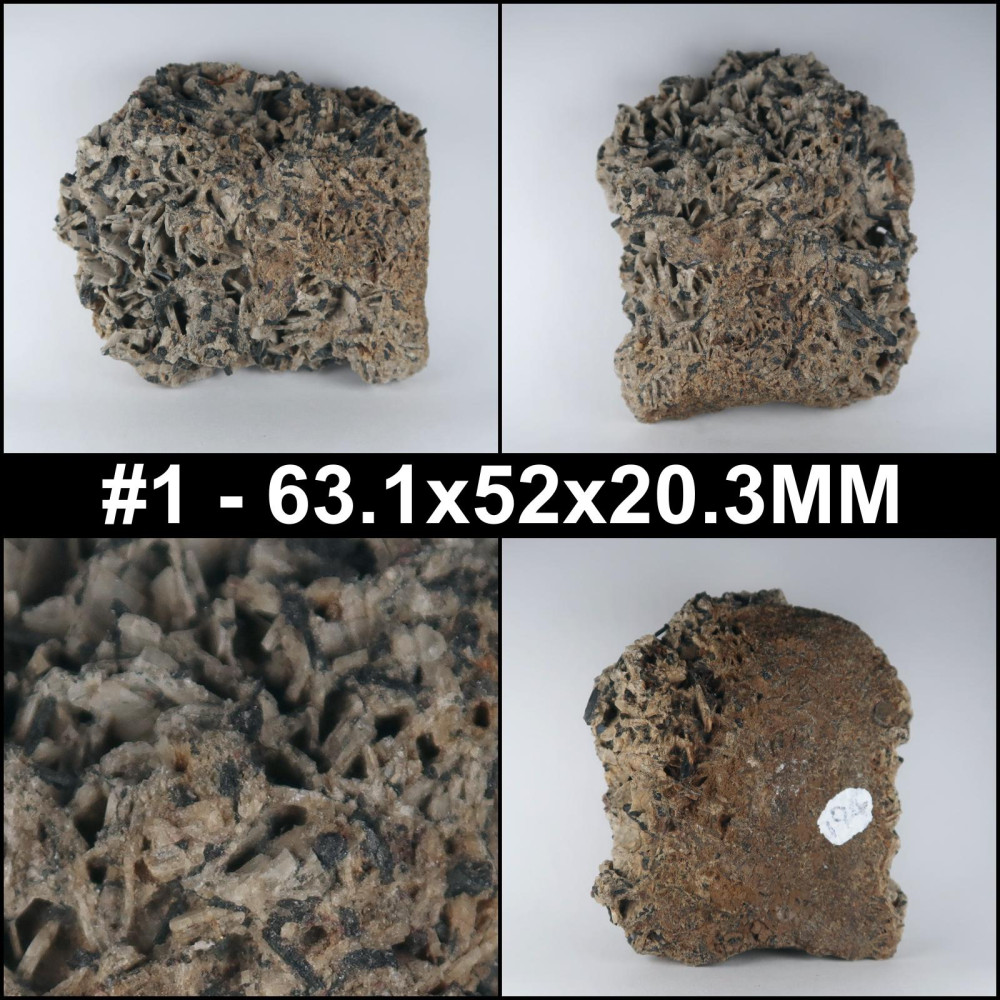 andesine, ilmenite and augite from portland harbour trust quarry, portland, victoria, australia collage 1