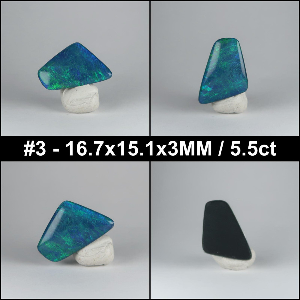 opal cabochons (australian triplets, freeform)