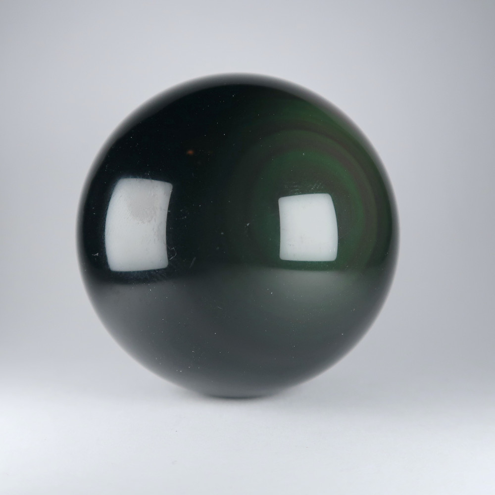 obsidian spheres / crystal balls (rainbow)