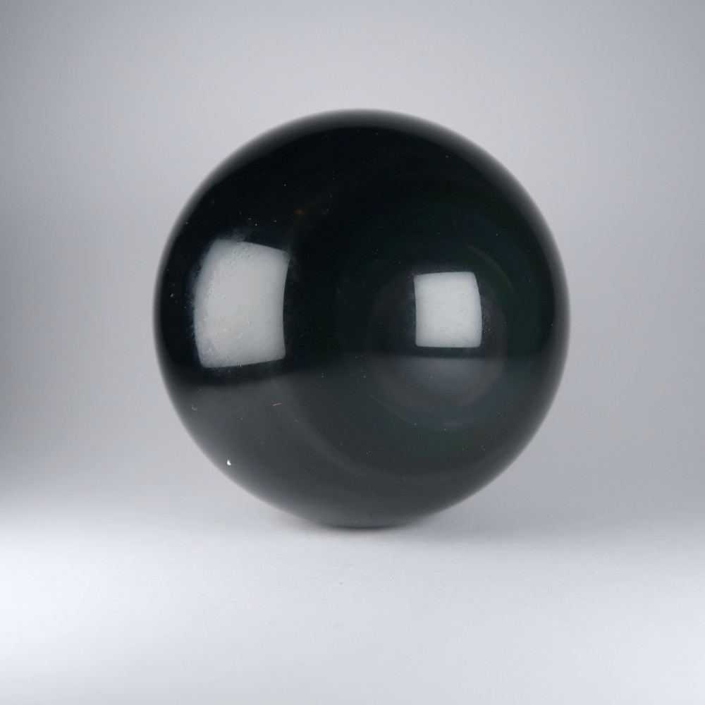 obsidian spheres / crystal balls (rainbow)