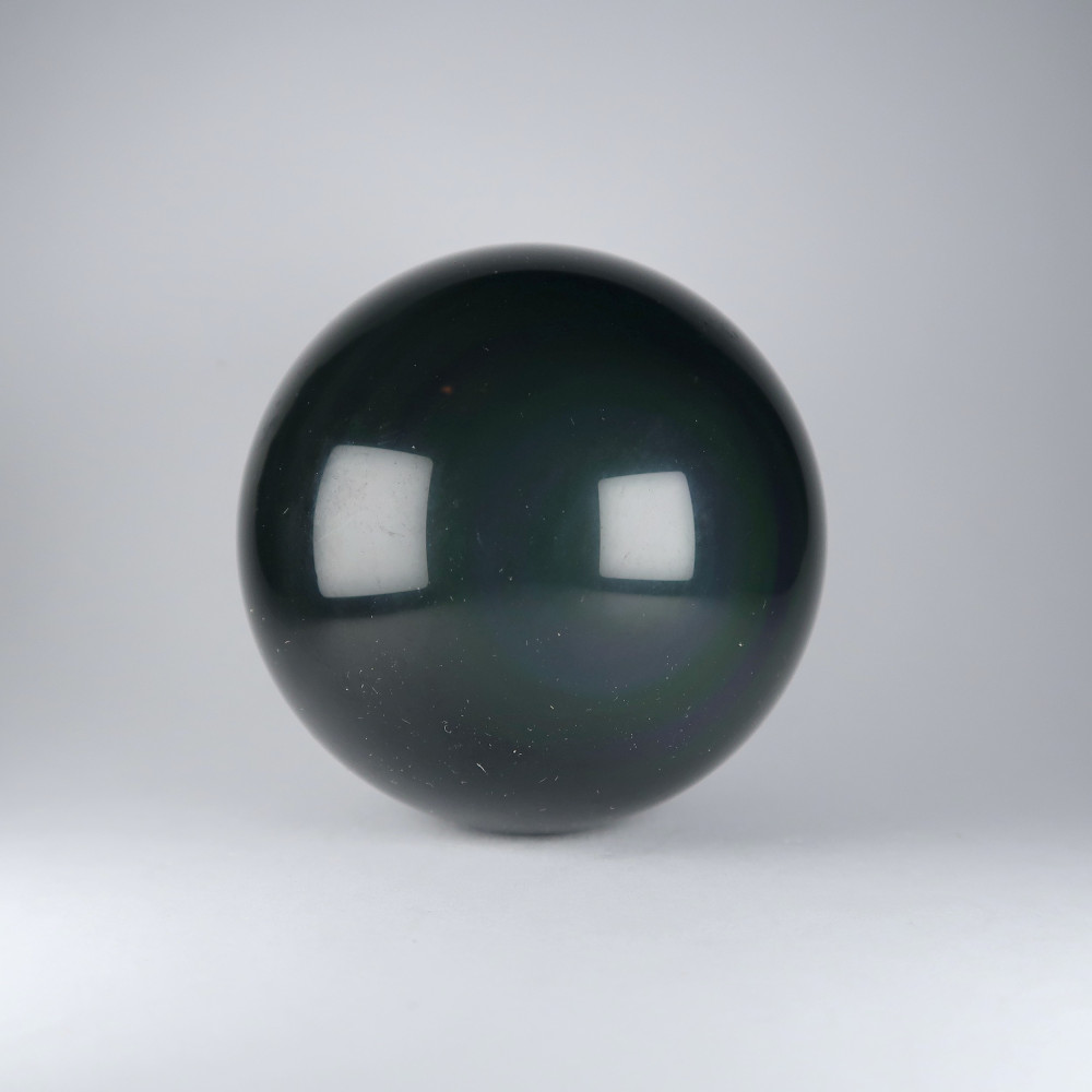 obsidian spheres / crystal balls (rainbow)