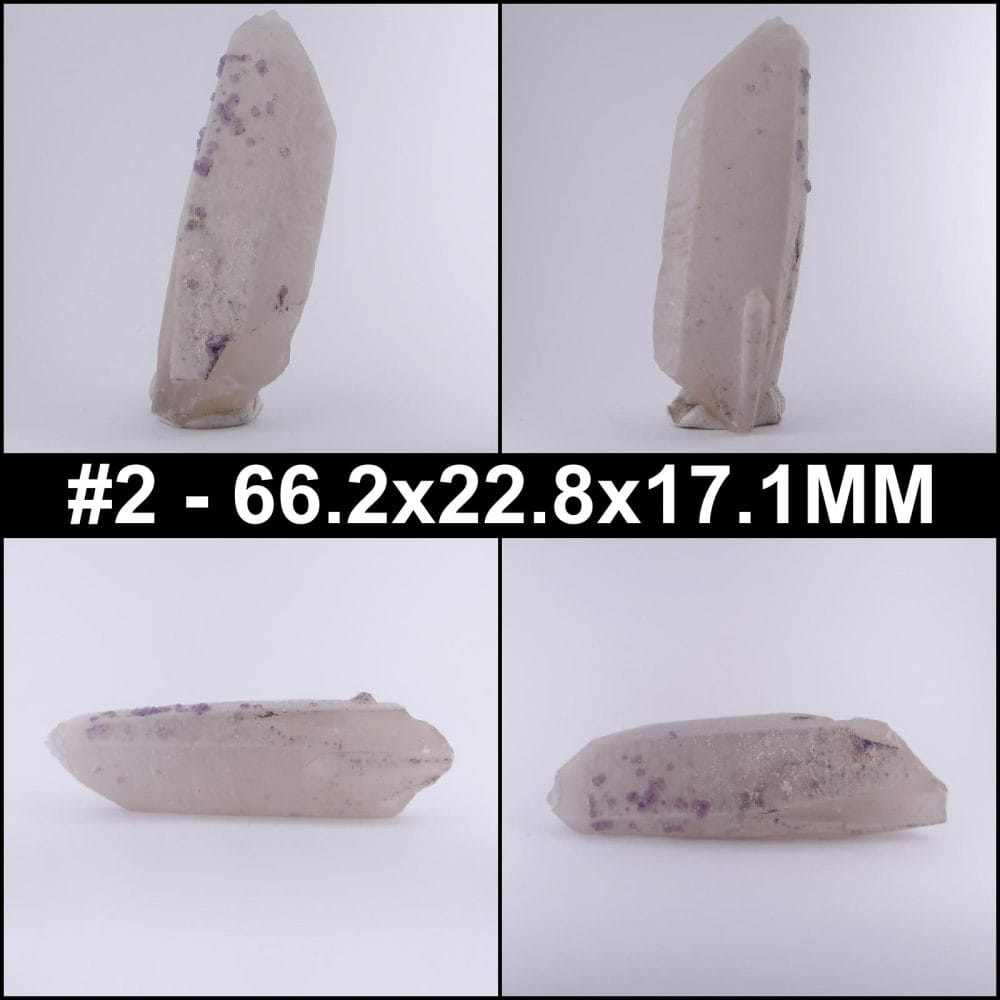 quartz points with fluorite