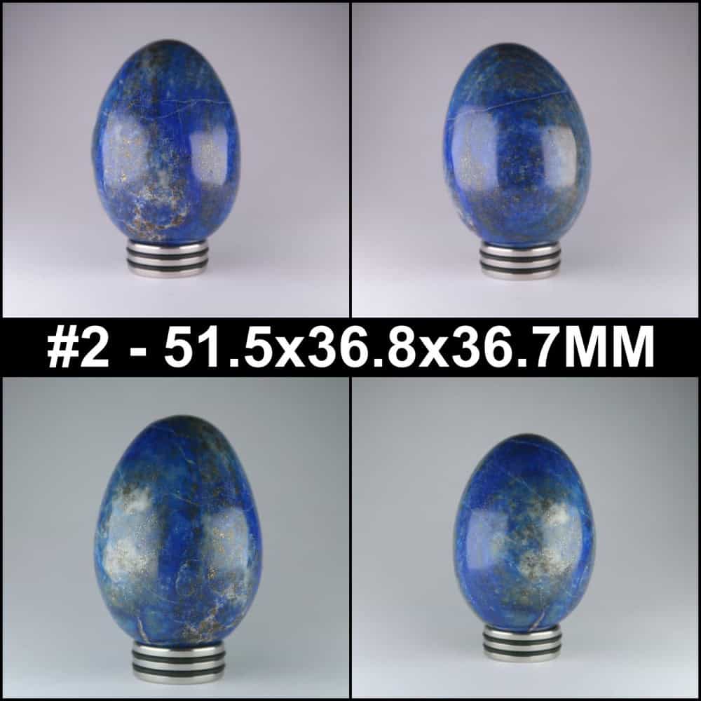 lapis lazuli egg carvings with stand collage