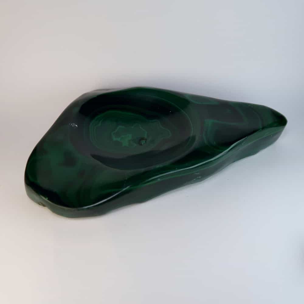 malachite copper ore ashtray bowl 9