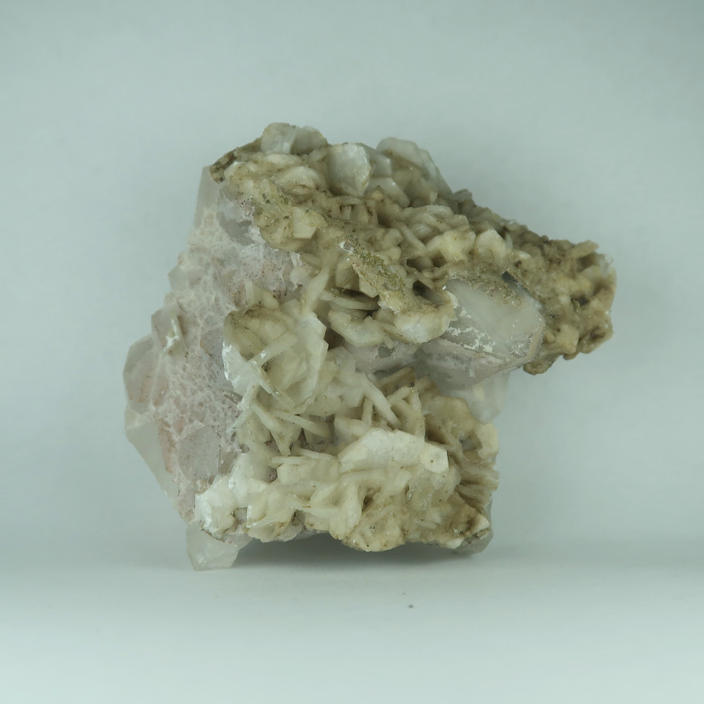 quartz and calcite from geevor mine, cornwall