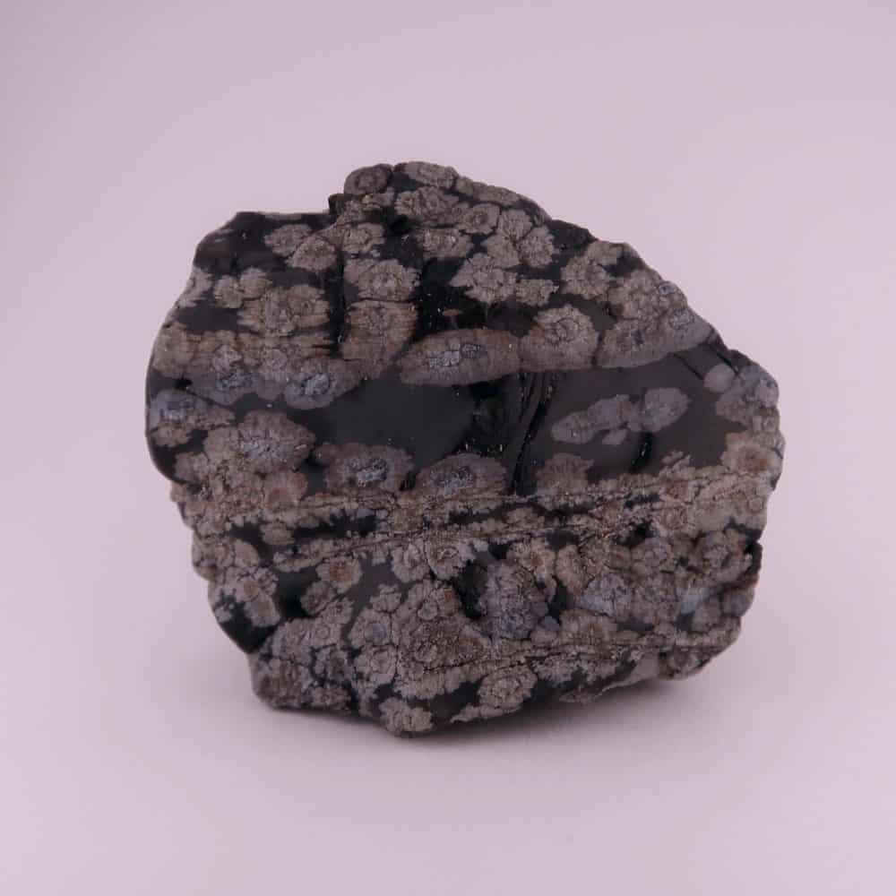 rough snowflake obsidian volcanic glass specimens