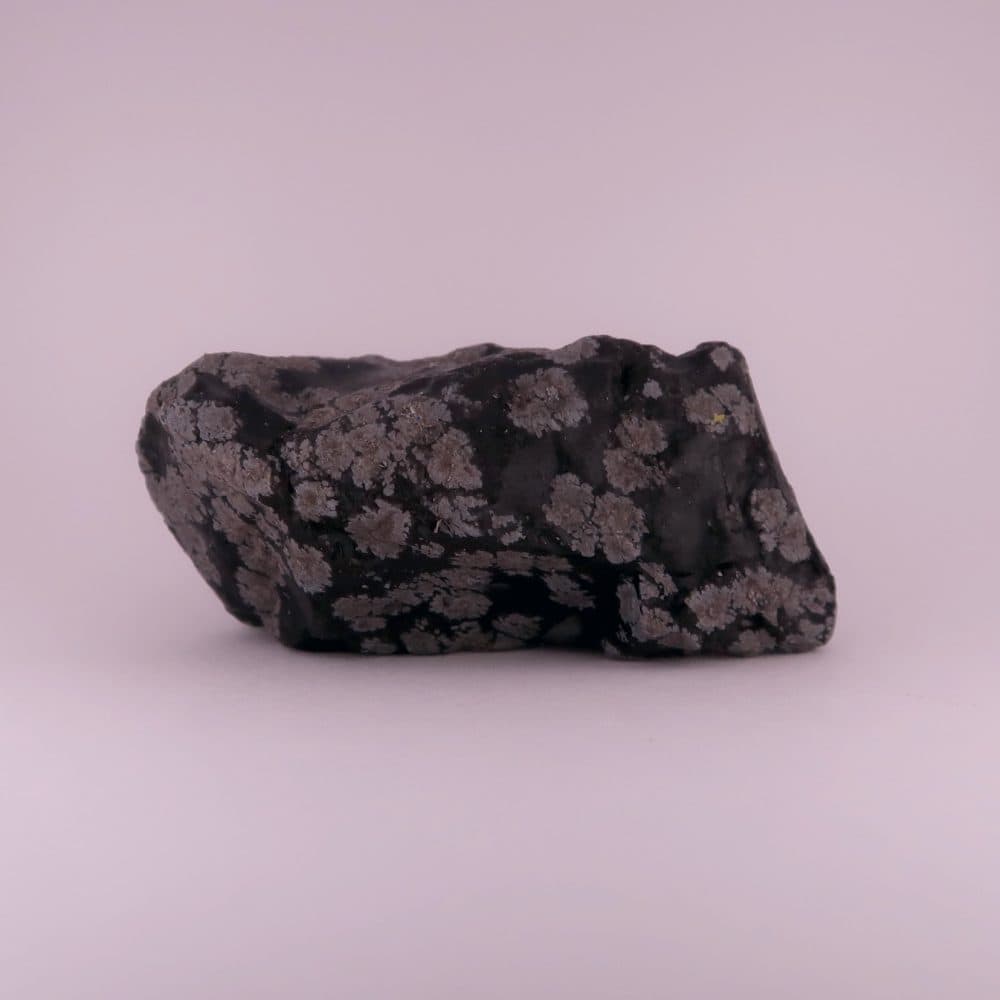 rough snowflake obsidian volcanic glass specimens 3