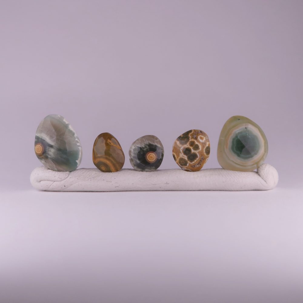 jasper cabochons (ocean) (parcels)