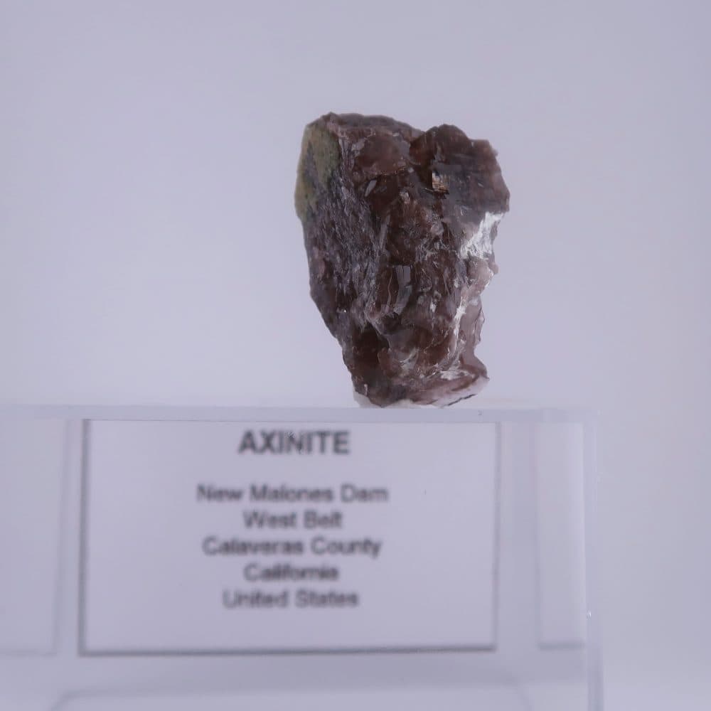 axinite from new malones dam, usa
