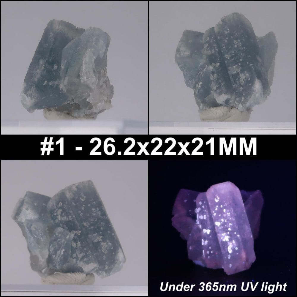 celestite from stoneco lime city quarry, ohio, usa collage