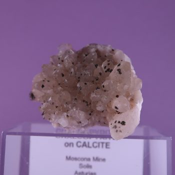 chalcopyrite on calcite from moscona mine, spain 3